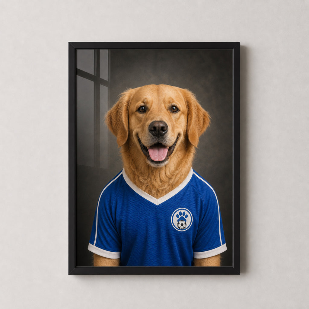 Personalised Pet Football Shirt Framed Print