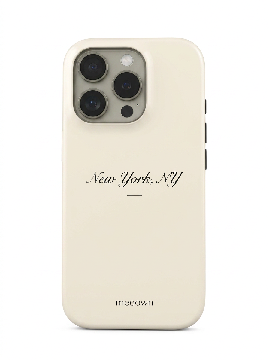 New York NY Script Phone Case