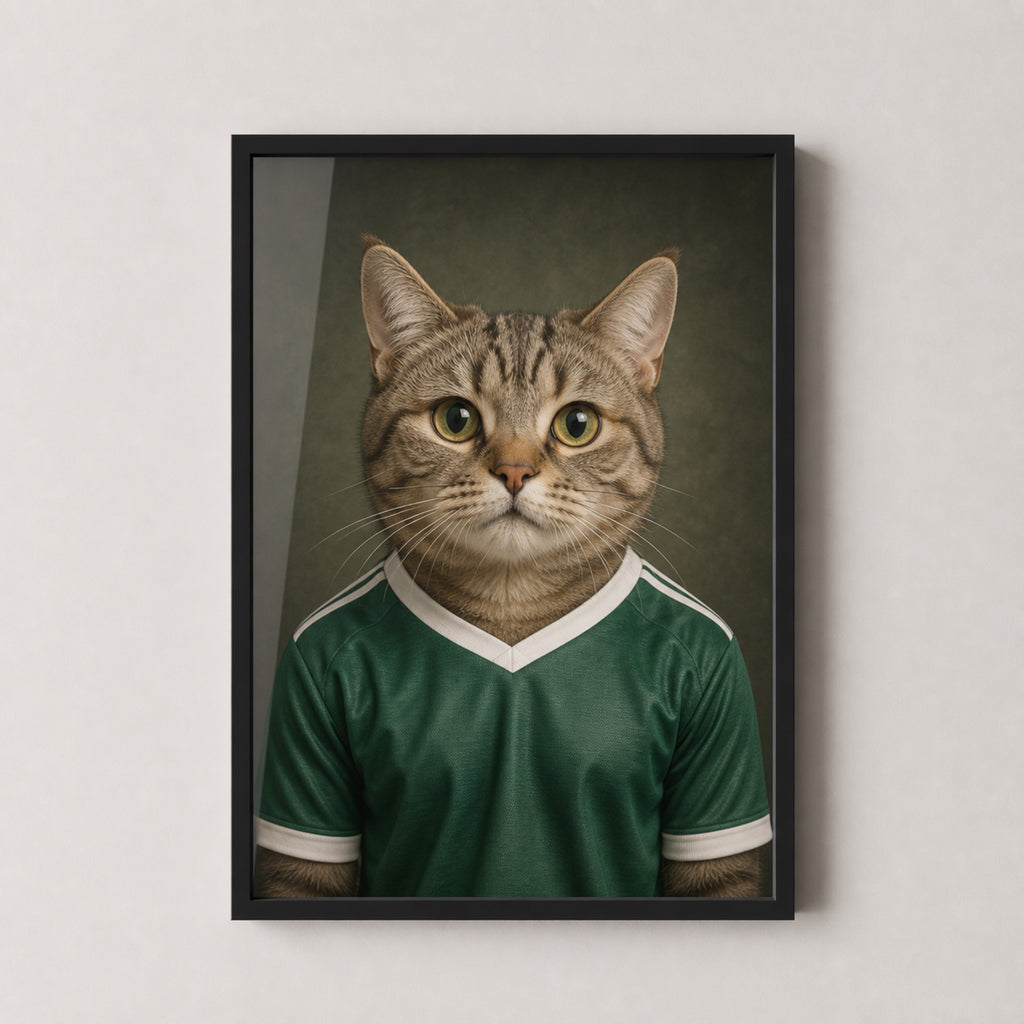 Personalised Pet Football Shirt Framed Print