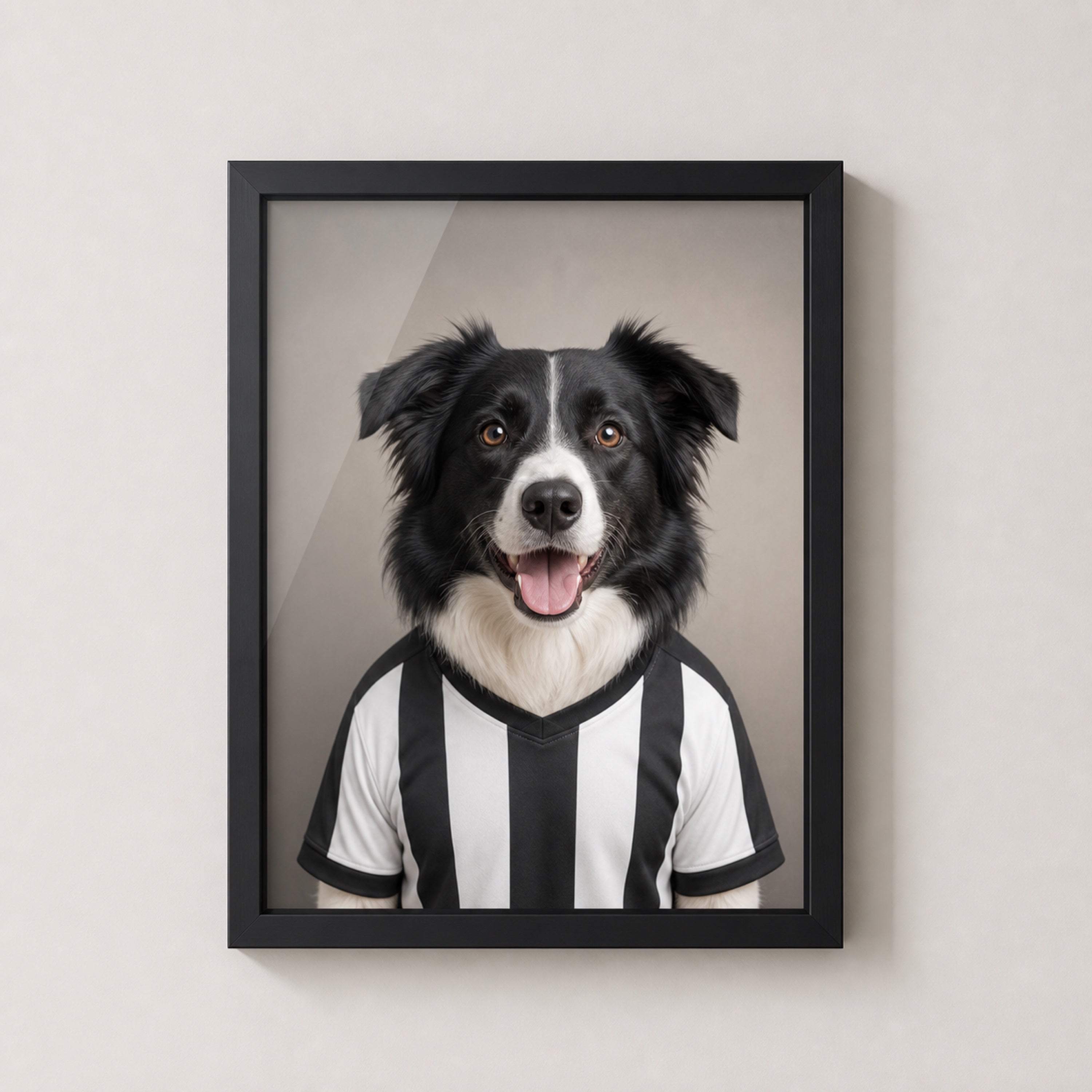 Personalised Pet Football Shirt Framed Print