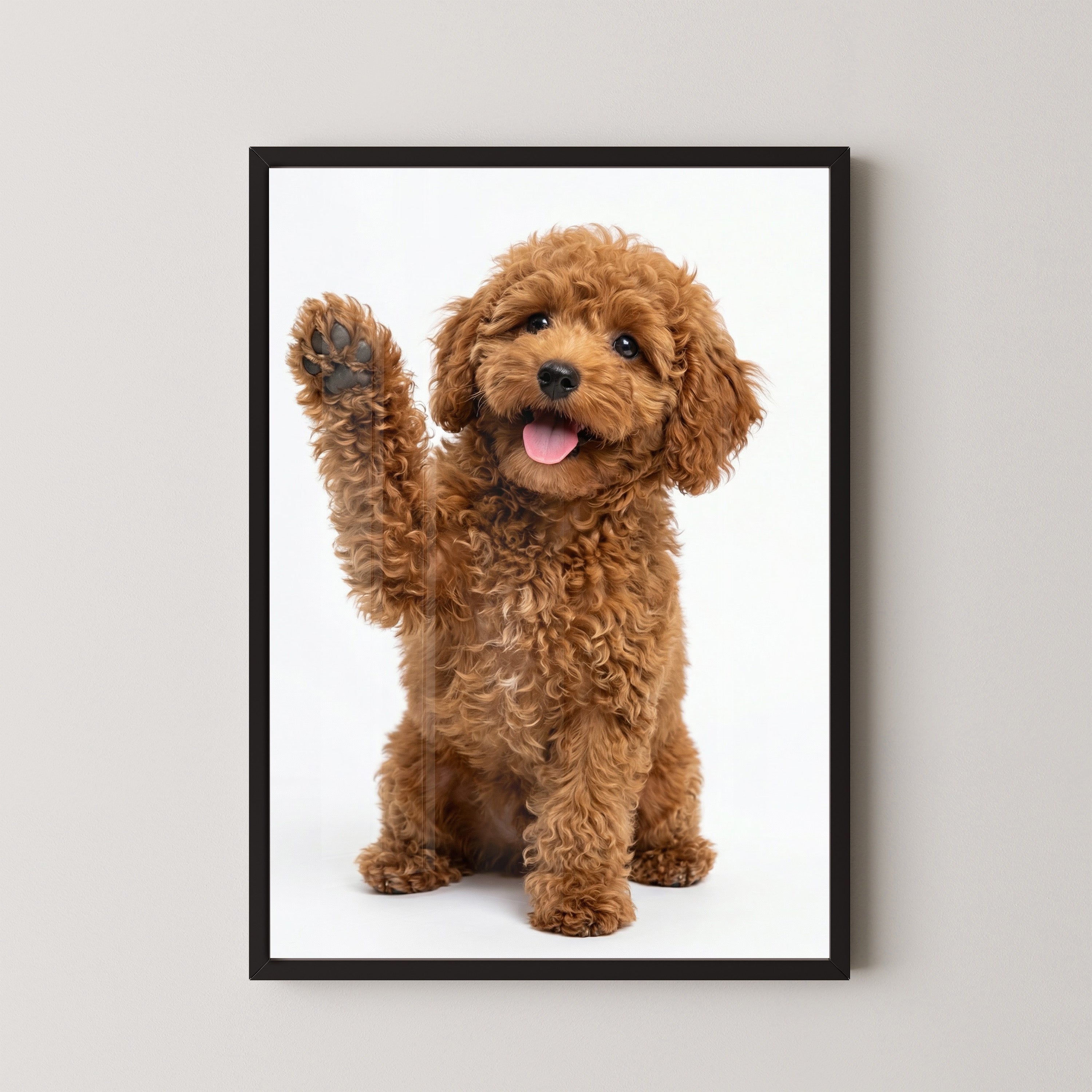 Paw High Five Framed Print