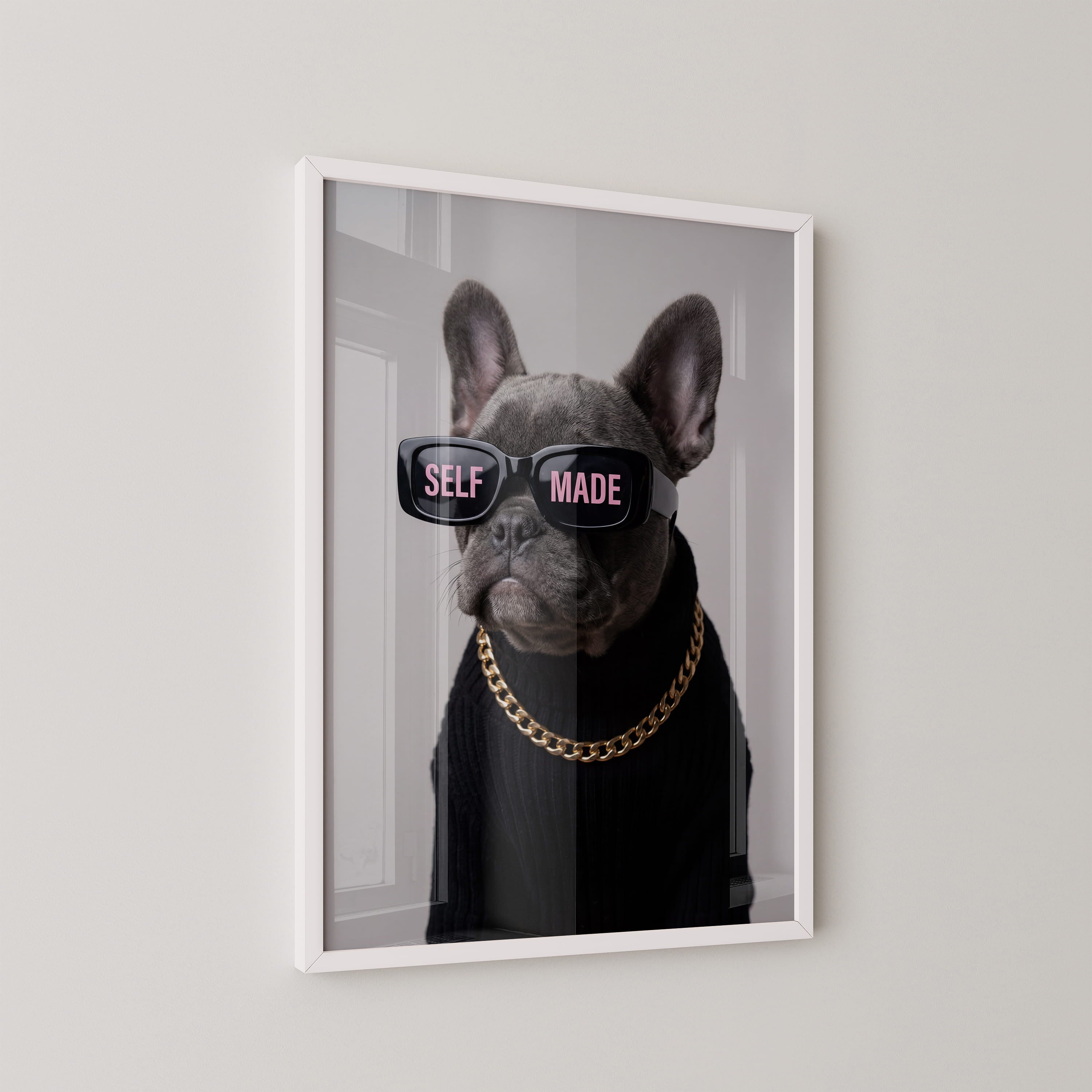 Self Made Paws Framed Print