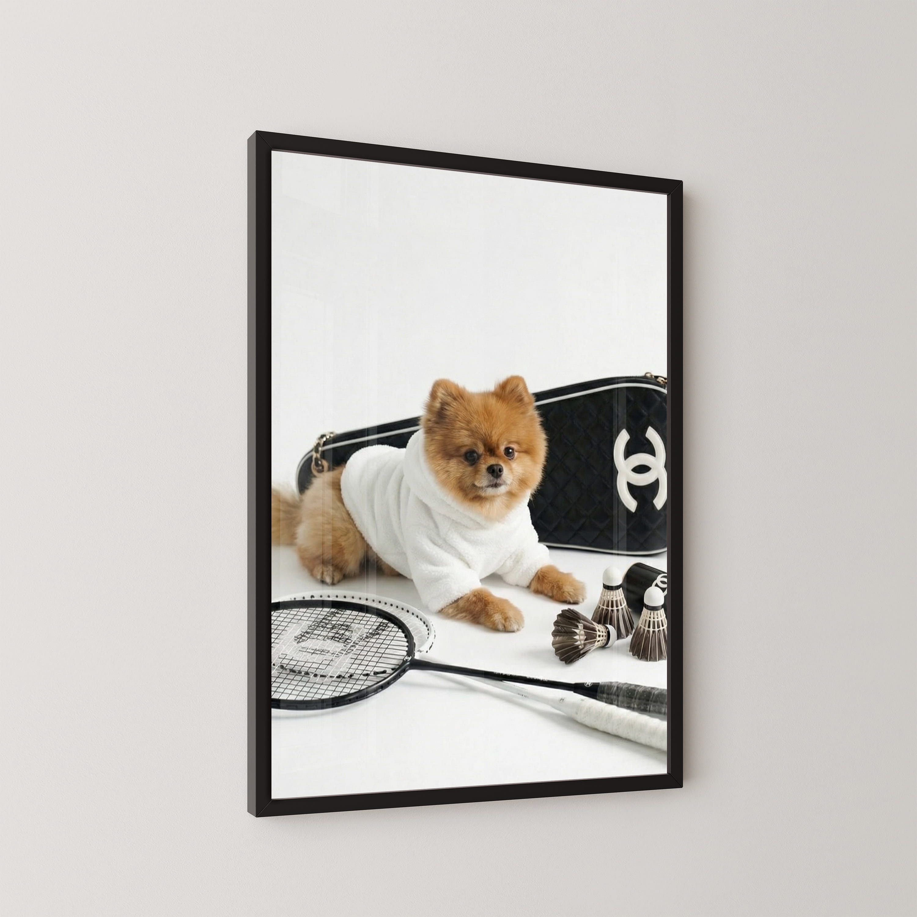 Game Set Paws Framed Print