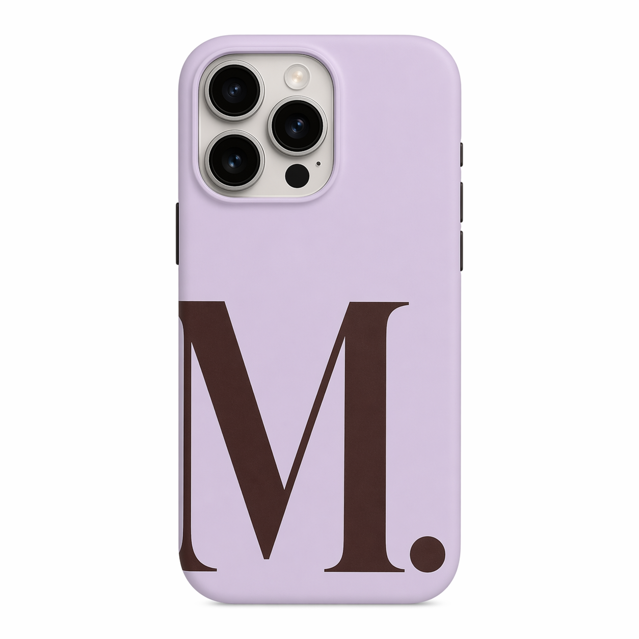 Bold Initial Lavender Phone Case