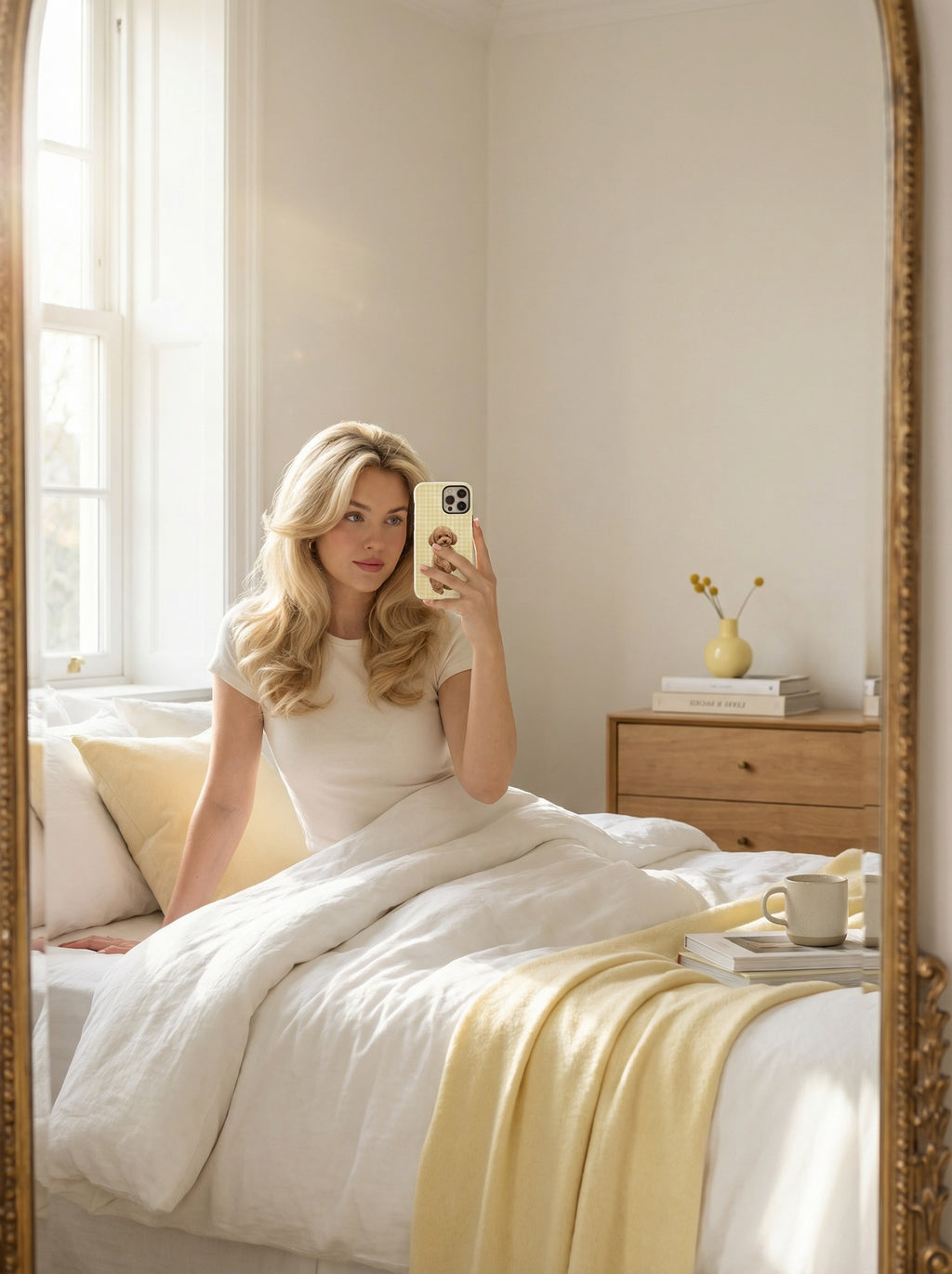Yellow Gingham Farmhouse Phonecase