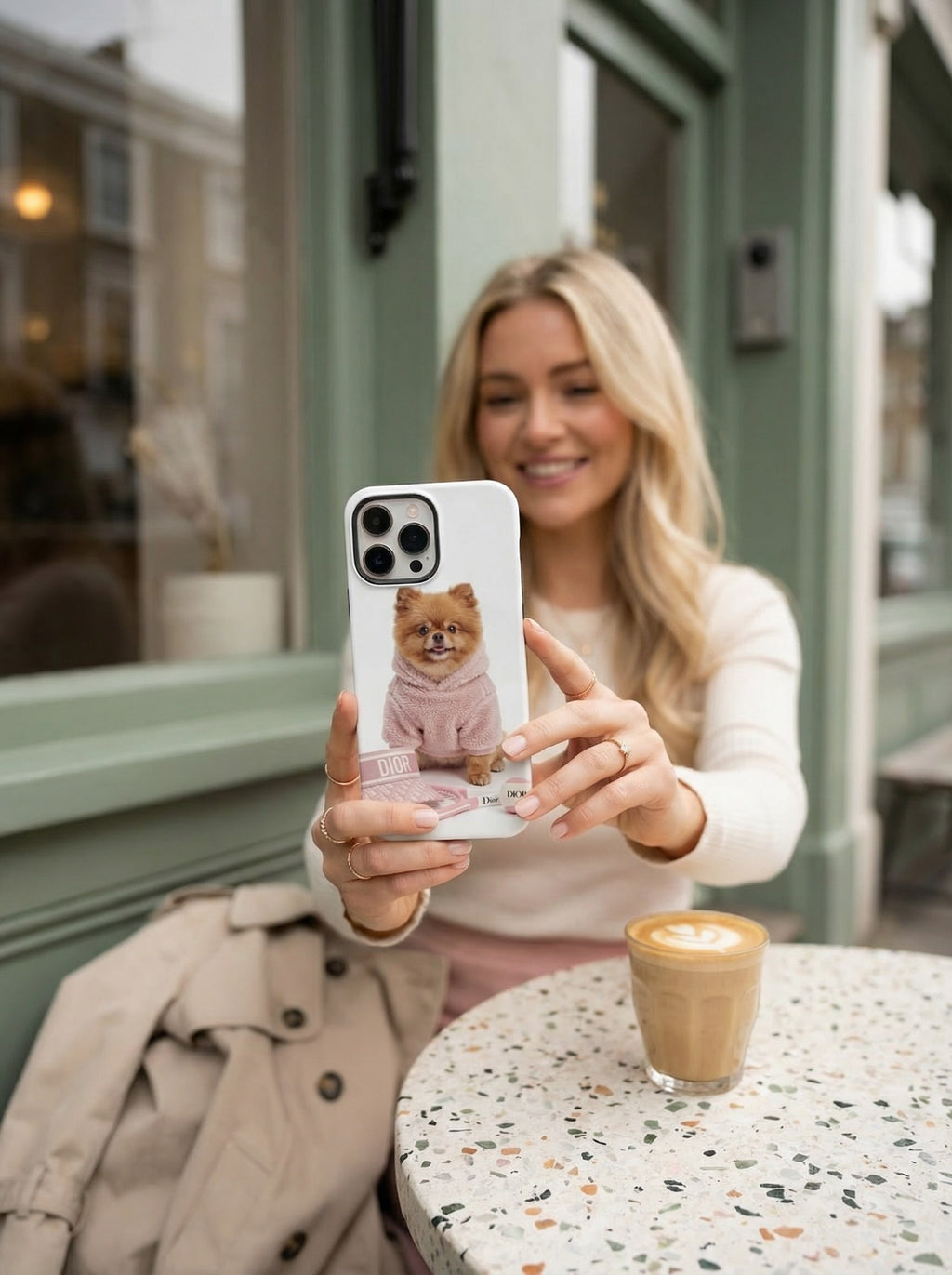 Blush Pup Phone Case