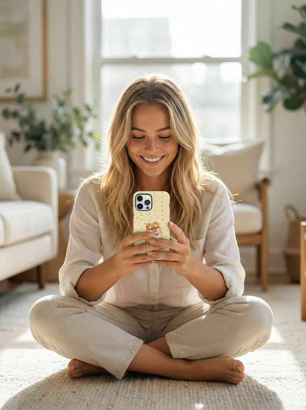 Yellow Cherry Pet Phone Case