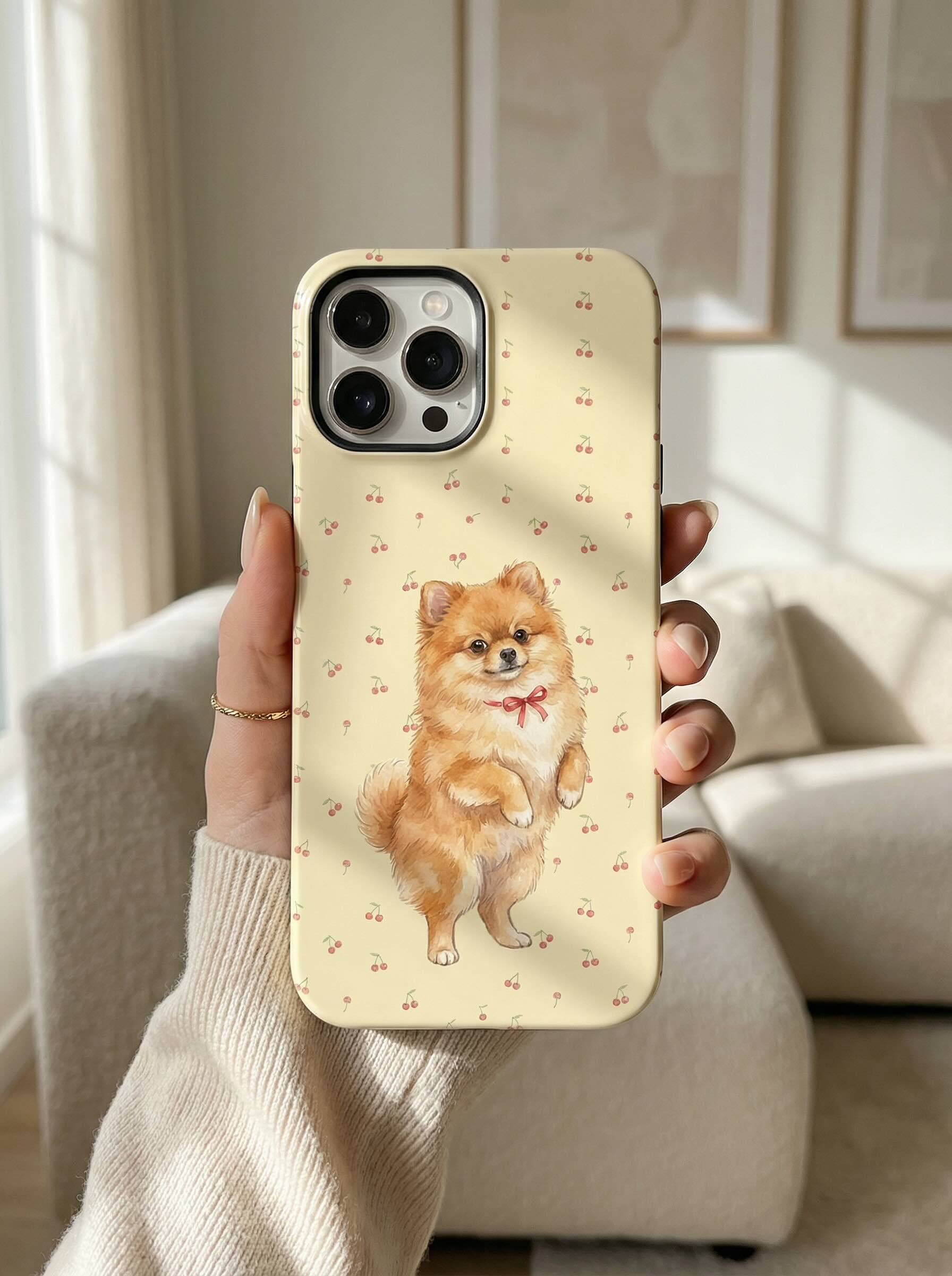 Yellow Cherry Pet Phone Case