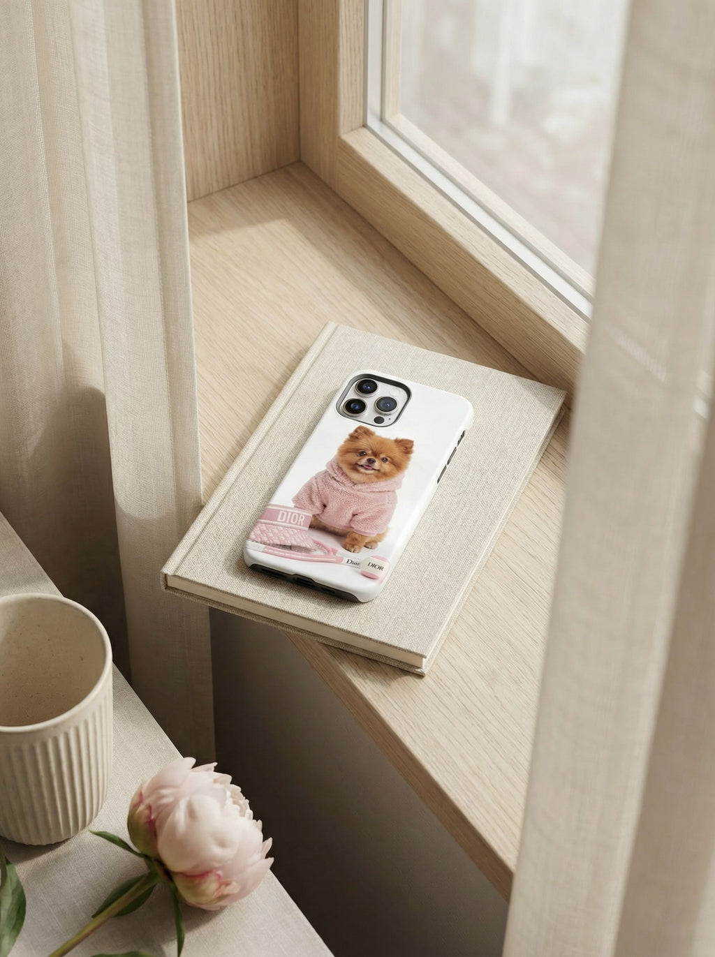 Blush Pup Phone Case