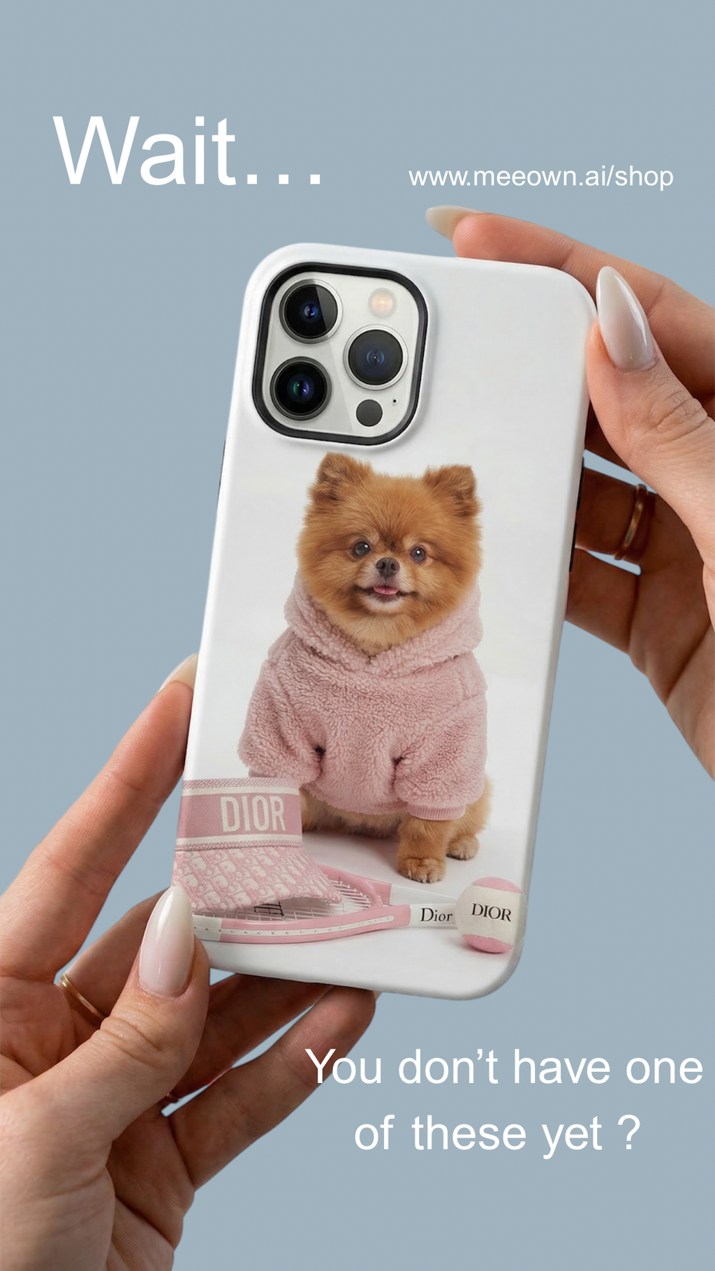 Blush Pup Case - Lifestyle