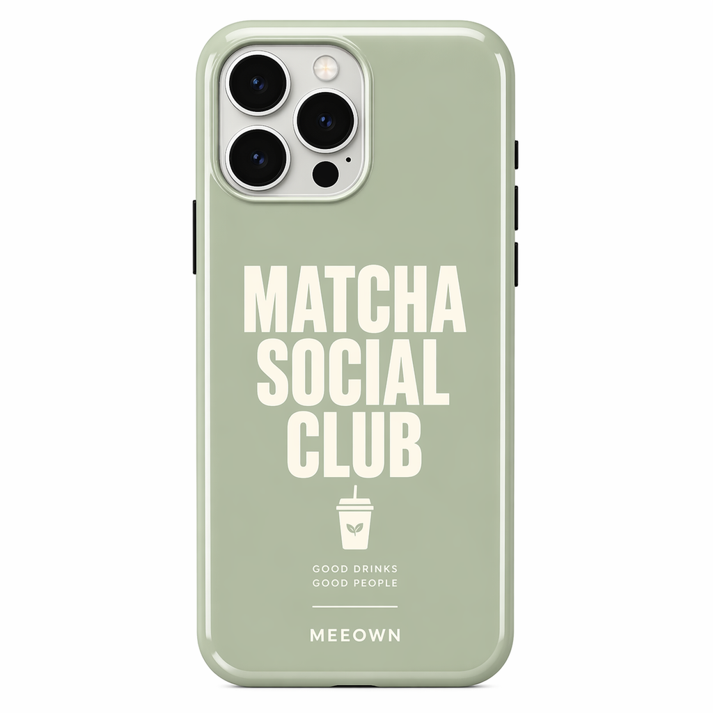 Matcha Social Club Phone Case
