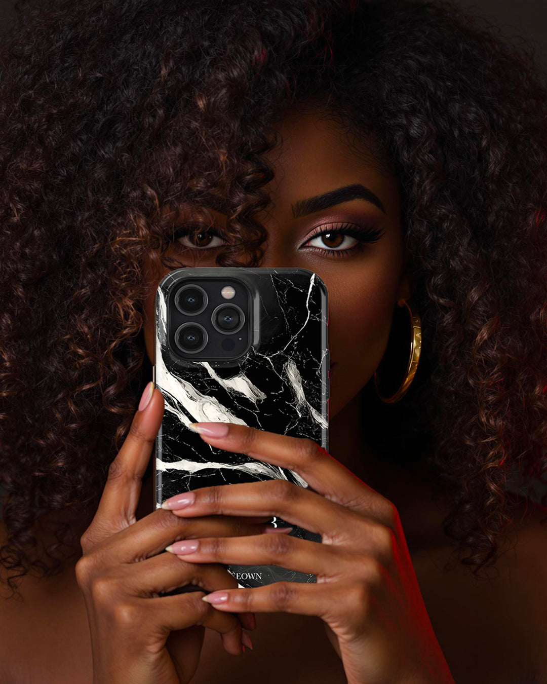 Black Marble Luxe Name Edition