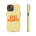 Stay Groovy Yellow Phone Case
