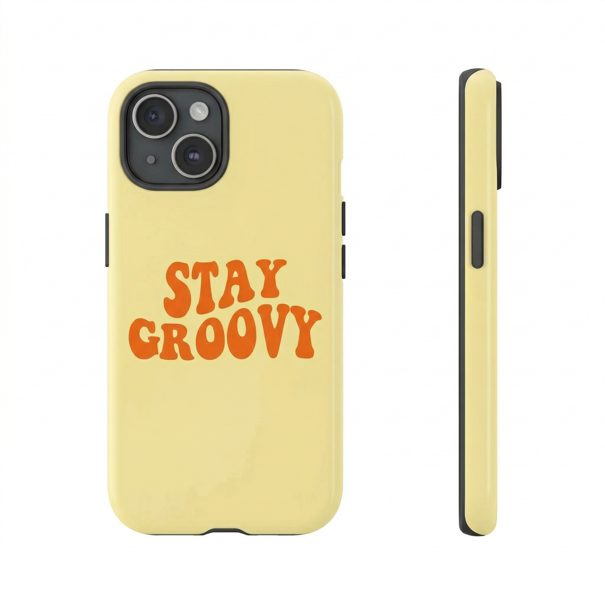 Stay Groovy Yellow Phone Case