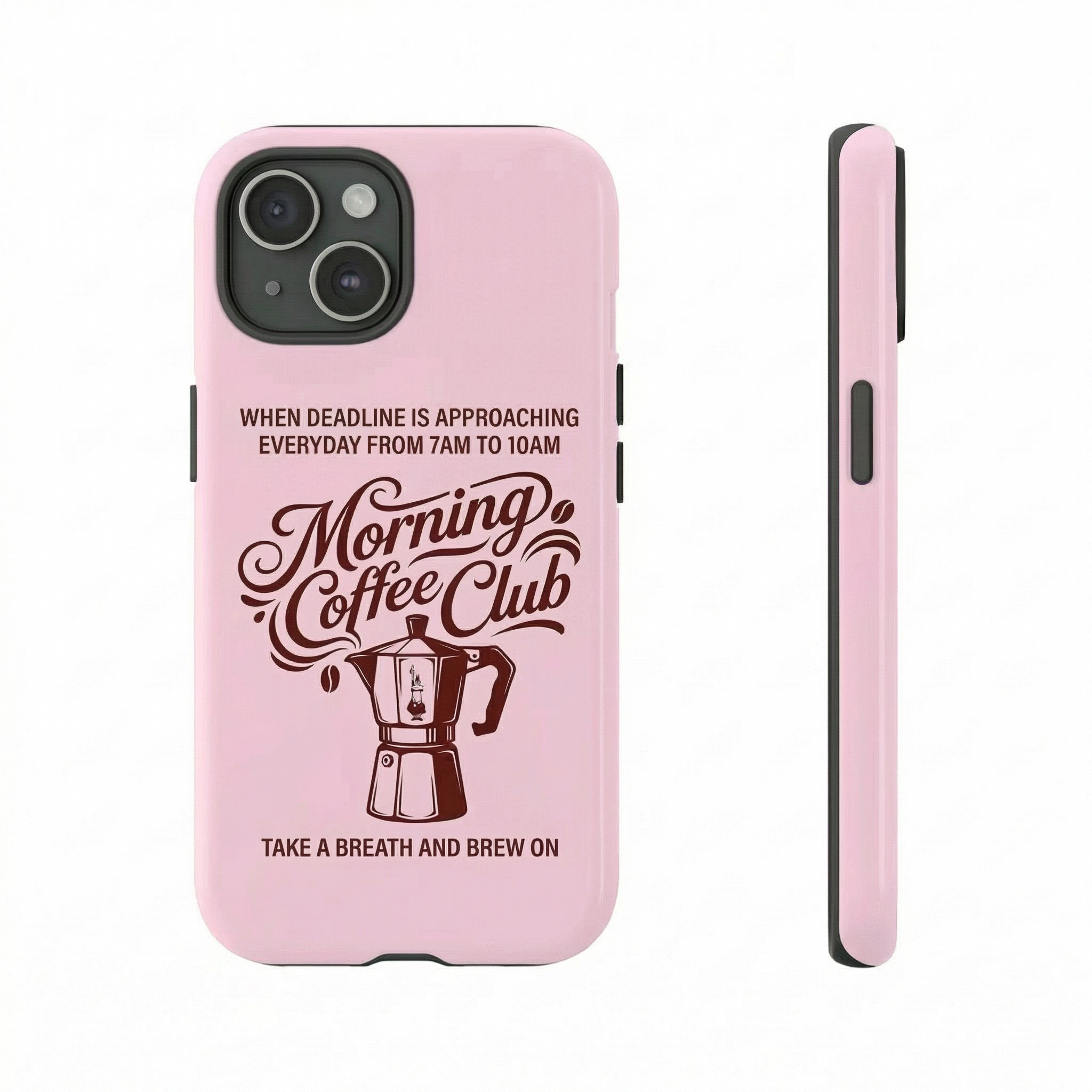 Morning Coffee Club Vintage Phone Case