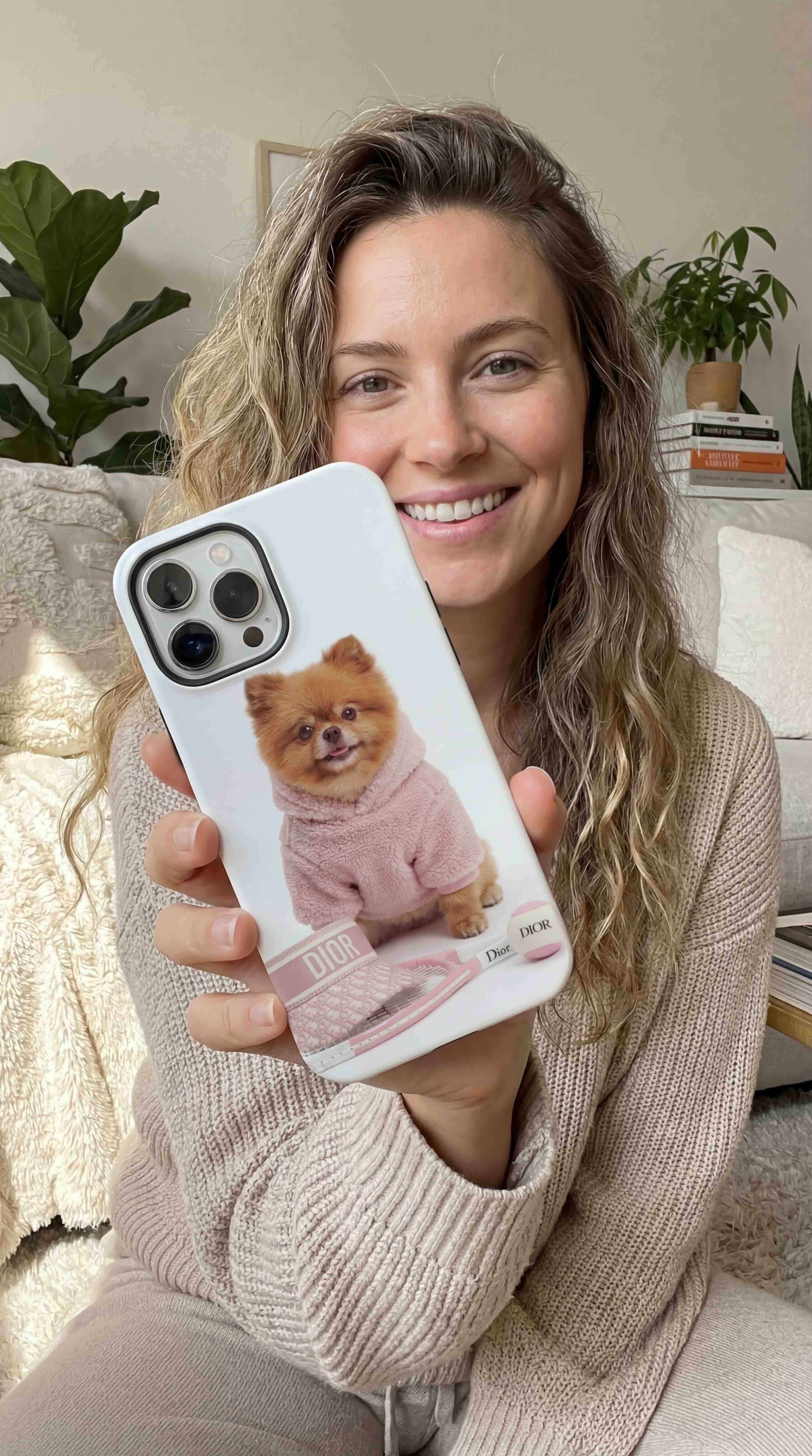 Blush Pup Phone Case